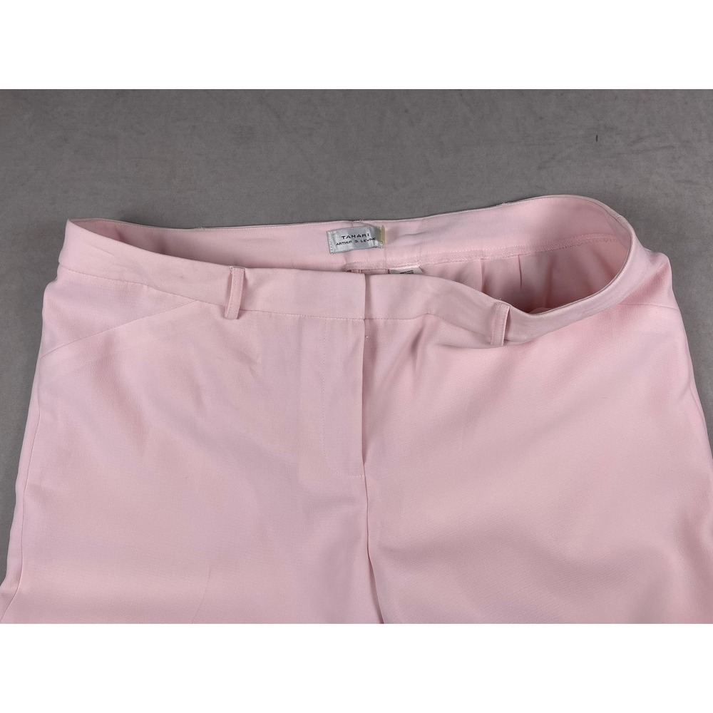 Tahari Arthur S Levine Pink Straight Leg Dress Pants Lined Womens Size 16 - Picture 2 of 7